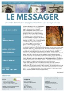 Page de garde du Messager de l'hiver 2025